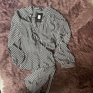 Fashion nova Wrapped Stripe top
